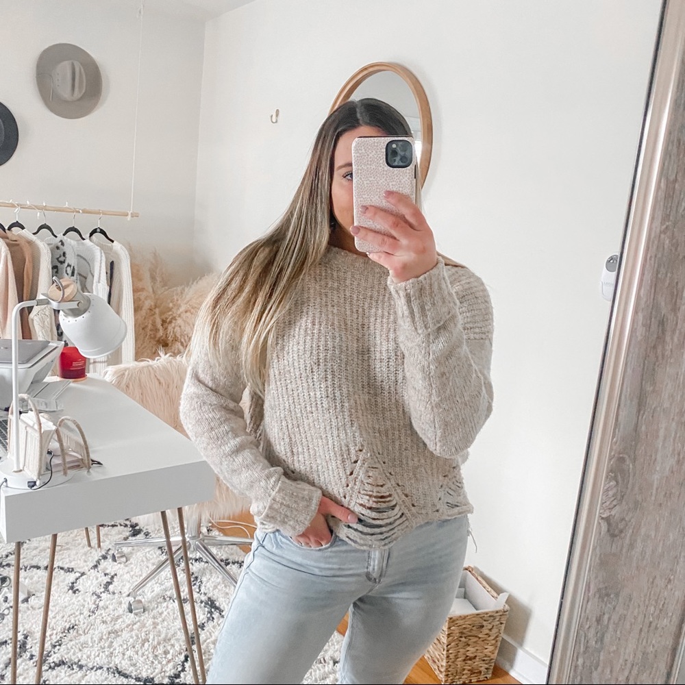 Anthropologie ruby moon sweater